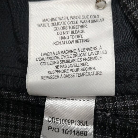 NWT Reitmans Ladies Size 12 Petite Grey Plaid Pull On Style High Rise Pants - Picture 7 of 15